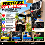 Charger l'image dans la galerie, CAMÉRA SOLAIRE 4G À 3 OBJECTIFS  SURVEILLEZ VOTRE MAISON, BOUTIQUE OU CHANTIER DIRECTEMENT DEPUIS VOTRE TÉLÉPHONE
