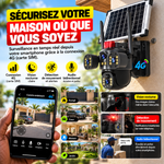 Charger l'image dans la galerie, CAMÉRA SOLAIRE 4G À 3 OBJECTIFS  SURVEILLEZ VOTRE MAISON, BOUTIQUE OU CHANTIER DIRECTEMENT DEPUIS VOTRE TÉLÉPHONE
