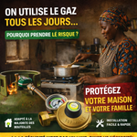 Charger l'image dans la galerie, Détendeur de gaz anti-fuites avec indicateur de pression SECURITE ABSOLU

