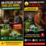 Charger l'image dans la galerie, Détendeur de gaz anti-fuites avec indicateur de pression SECURITE ABSOLU
