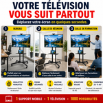 Charger l'image dans la galerie, SUPPORT TV MOBILE PROFESSIONNEL: La Flexibilité Que Vous Méritez
