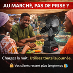 Charger l'image dans la galerie, VENTILATEUR RECHARGEABLE PORTABLE
