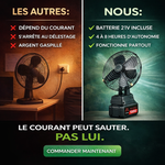 Charger l'image dans la galerie, VENTILATEUR RECHARGEABLE PORTABLE
