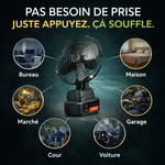 Charger l'image dans la galerie, VENTILATEUR RECHARGEABLE PORTABLE
