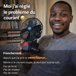 Charger l'image dans la galerie, VENTILATEUR RECHARGEABLE PORTABLE

