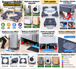 Charger l'image dans la galerie, 🔥 Déplacez Vos Appareils Lourds Sans Effort – Support Mobile Réglable à Roulettes
