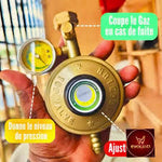 Charger l'image dans la galerie, Détendeur de gaz anti-fuites avec indicateur de pression SECURITE ABSOLU
