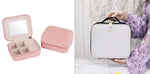 Charger l'image dans la galerie, Trousse de maquillage de voyage avec miroir lumineux LED – Luminosité et rangement réglables
